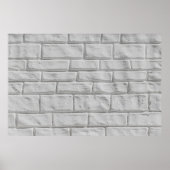 Light gray or white brick wall oppervlak textuur b poster (Voorkant)