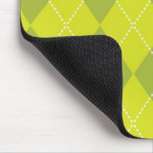 Light Green Argyle-patroon Muismat (Hoek)