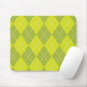 Light Green Argyle-patroon Muismat (Met muis)