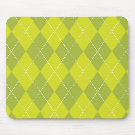 Light Green Argyle-patroon Muismat (Voorkant)