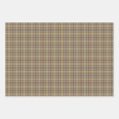 Light Green Blue Brown Plaid Tartan Inpakpapier Vel (Voorkant 2)