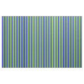 Light Green & Blue Lines Patroon Stof (Yard (91,4 cm))
