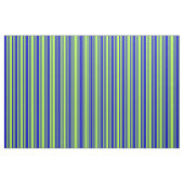 Light Green & Blue Lines Patroon Stof (Fat Quarter)