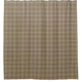Light Green Blue Tartan Plaid Shower Curtain Douchegordijn