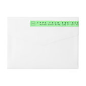 Light Green Business Return-adresdia (Achterkant)