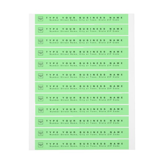 Light Green Business Return-adresdia (Vel)