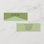 Light Green Center Point Mini Visitekaartje (Voorkant / Achterkant)