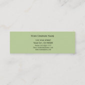 Light Green Center Point Mini Visitekaartje (Achterkant)