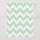 Light Green Chevron Briefkaart (Voorkant)