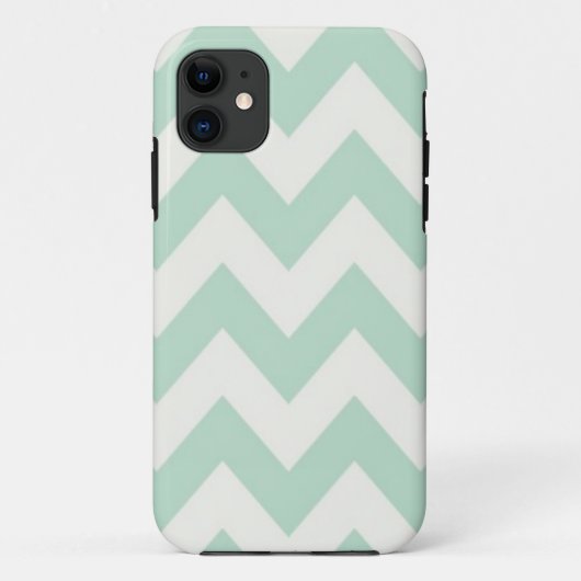 Light Green Chevron Case-Mate iPhone Case (Achterkant)