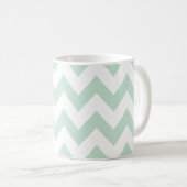 Light Green Chevron Koffiemok (Voorkant rechts)