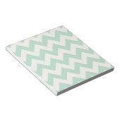 Light Green Chevron-Notitieblokken Notitieblok (Schuin)