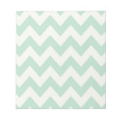 Light Green Chevron-Notitieblokken Notitieblok (Voorkant)