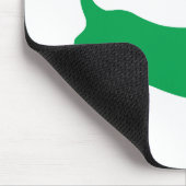 Light Green Dachshund met een Pet voor de kerstman Muismat (Hoek)