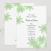 Light Green Daisies Engagement Party Kaart (Voorkant / Achterkant)