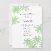 Light Green Daisies Vrijgezellenfeest Kaart (Voorkant)