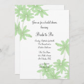 Light Green Daisies Vrijgezellenfeest Kaart (Voorkant / Achterkant)