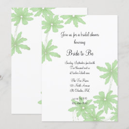 Light Green Daisies Vrijgezellenfeest Kaart