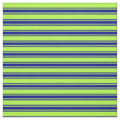 Light Green & Dark Blue Lines/Stripes Pattern Stof (Swatch)