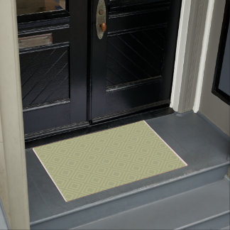 Light Green Diamond Squares Patroon Deurmat