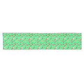 Light Green Easter Pattern Table Runner Korte Tafelloper (Horizontaal)