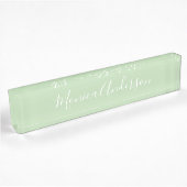Light Green Elegant Naambordje