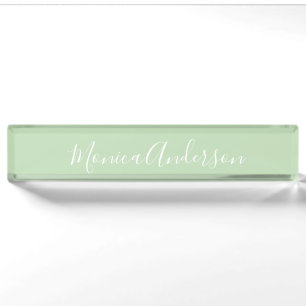 Light Green Elegant Naambordje