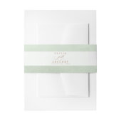 Light Green Elegant-script Uitnodigingen Wikkel (Voorkant Voorbeeld)
