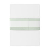 Light Green Elegant-script Uitnodigingen Wikkel (Achterkant Voorbeeld)