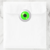 Light Green Eyeball Ronde Sticker (Tas)
