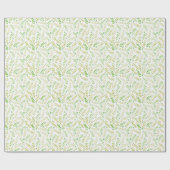 Light Green Fern Leaf Natural Pattern Cadeaupapier (Vlak)