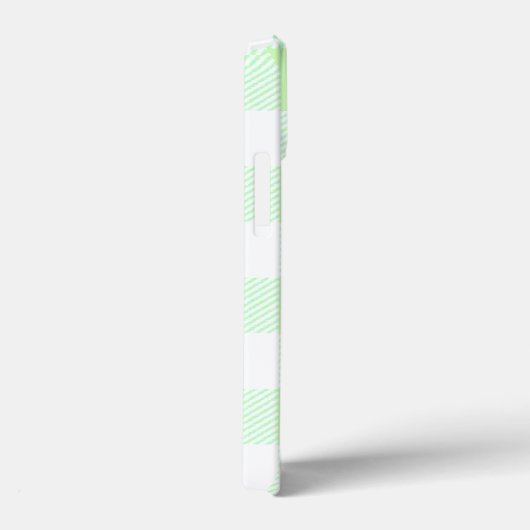 Light Green Gingham Check Patroon Case-Mate iPhone Case (Achterkant / Rechts)