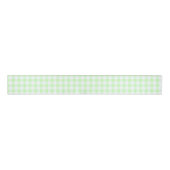 Light Green Gingham Check Patroon Grosgrain Lint (Voorkant)