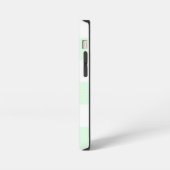 Light Green Gingham Check Patroon iPhone Hoesje (Linkerkant)