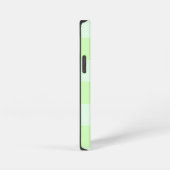 Light Green Gingham Check Patroon iPhone Hoesje (Rechterkant)
