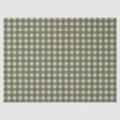 Light Green Gingham Decoupage Tissuepapier (Voorkant)