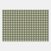Light Green Gingham Inpakpapier Vel (Voorkant 3)