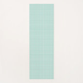 Light Green Gingham Pattern Small Check Plaid Yogamat (Voorkant)