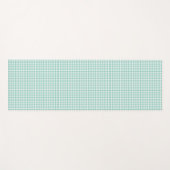 Light Green Gingham Pattern Small Check Plaid Yogamat (Voorkant (horizontaal))