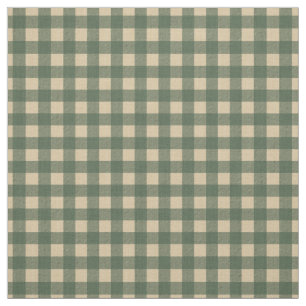 Light Green Gingham Stof