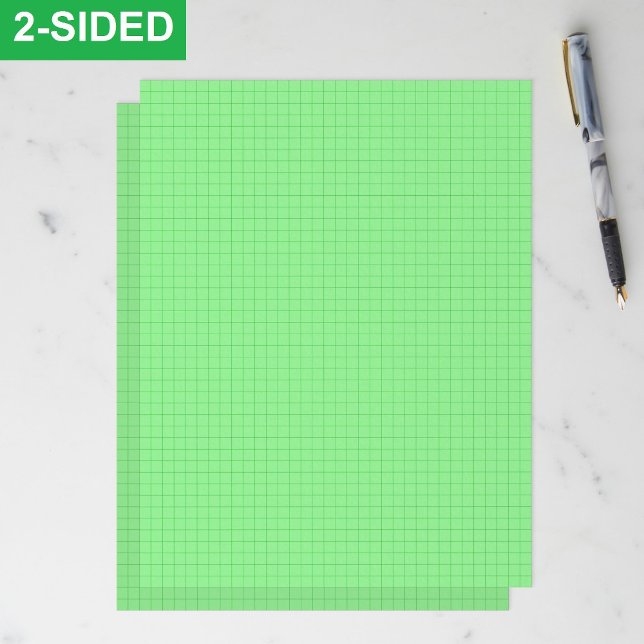 Light Green Grid Graph Paper Sheets (Full Pages)  Briefhoofd (printable school green graph papers)