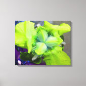 Light Green Iris Canvas (Voorkant)