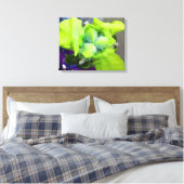Light Green Iris Canvas Afdruk (Insitu (Slaapkamer))