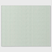 Light Green & Ivory Wonky Stripes Cadeaupapier (Vlak)