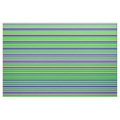 Light Green, Lime Green, Tan & Blue Pattern Stof (Fat Quarter)