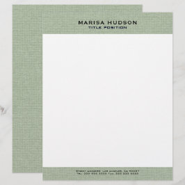 Light green Linen Fabric Texture Briefhoofd
