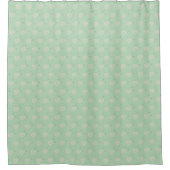 Light Green Love Pattern Shower Curtain Douchegordijn (Voorkant)