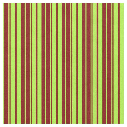 Light Green & Maroon Lines Patroon Stof (Close Up)