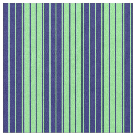 Light Green & Midnight Blue Lines Patroon Stof (Close Up)