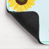 Light Green Mouse Pad with Sunflower Muismat (Hoek)